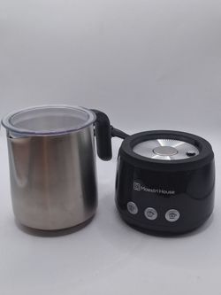Maestri House Milk Frother, 4-in-1 ClassicFro 500 Electric Milk Steamer and Frother, 16.9OZ 600W Smart Touch Control Hot and Cold Foam Maker, Memory F