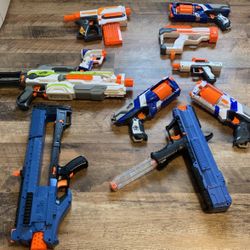lot of nerf guns