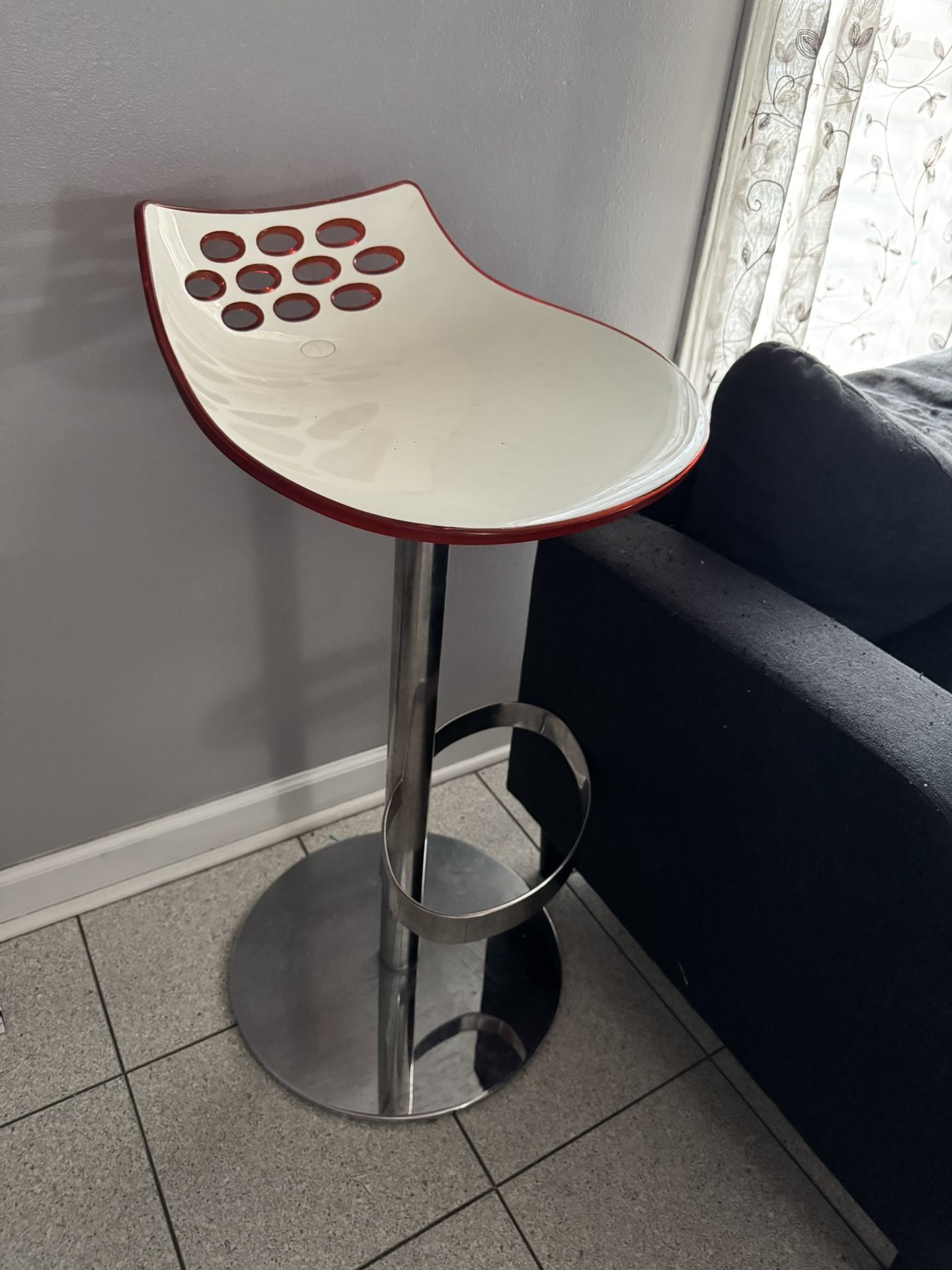 Two Bar Stools (heavy metal)