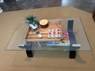 2 Piece Glass Table Set.