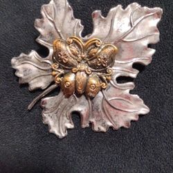 Authentic Sylvia Dahl Maple Leaf Clip.