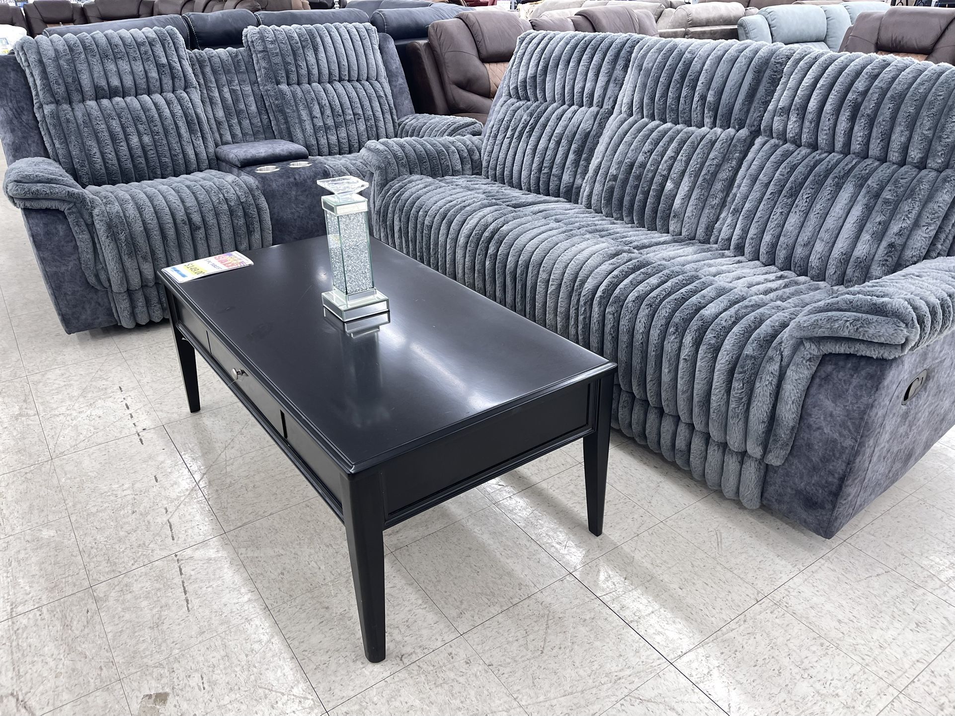 Corduroy Reclining Sofa & Loveseat