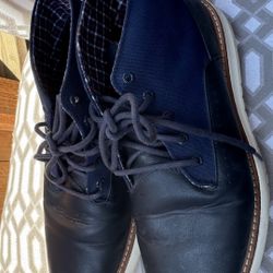 Ben Sherman Nu Casual Chukka Boots Size 11 Blue Mens