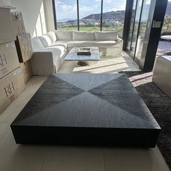 Restoration Hardware Machinto Square Coffee Table 