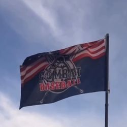 Combat Bat Baseball Flag