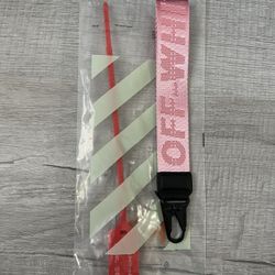 Off White Keychain All Pink 