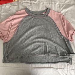 Pink/grey BDG Top