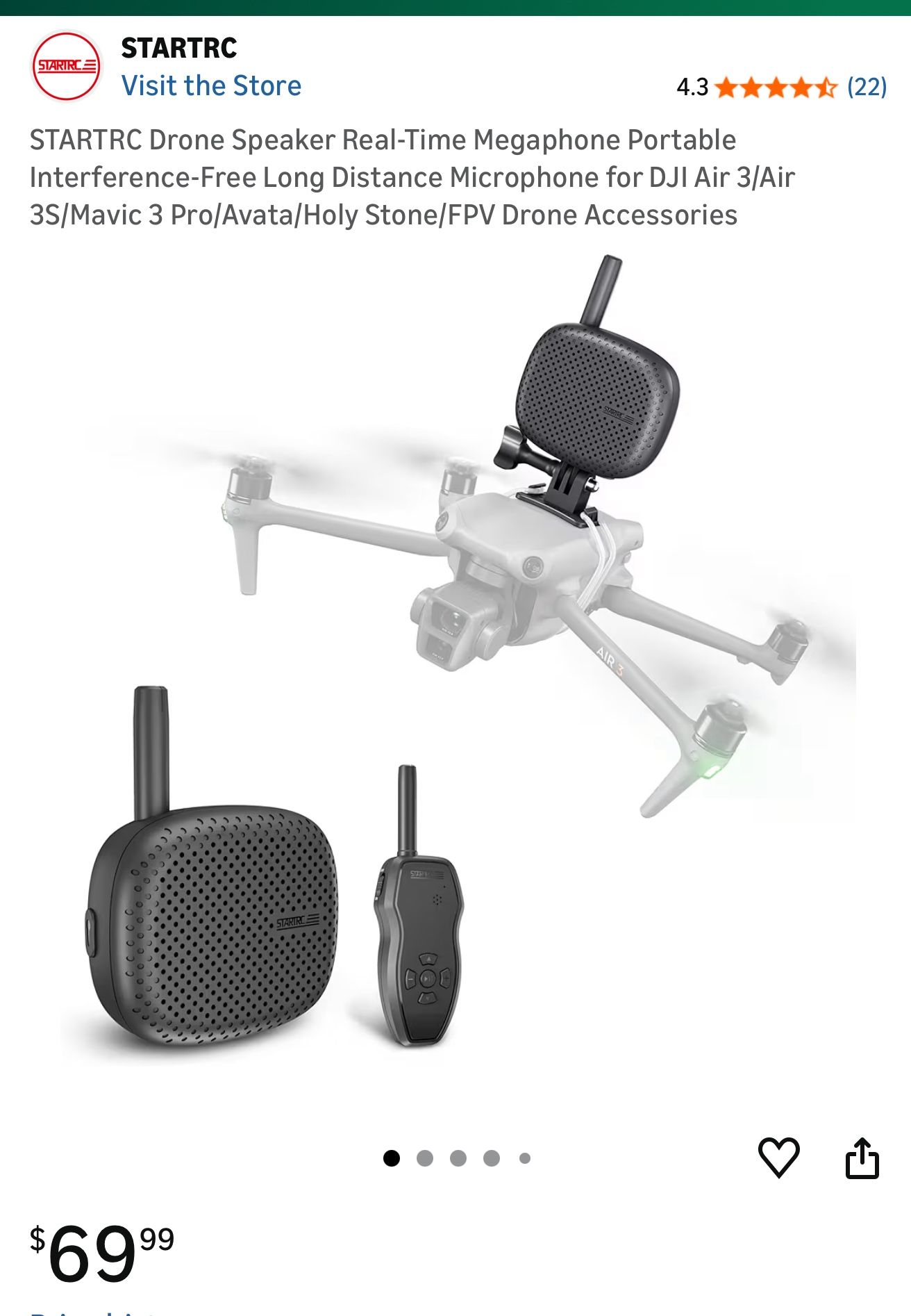 Drone Speaker Real-time