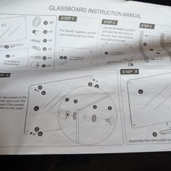 Glass Whiteboard (Black)