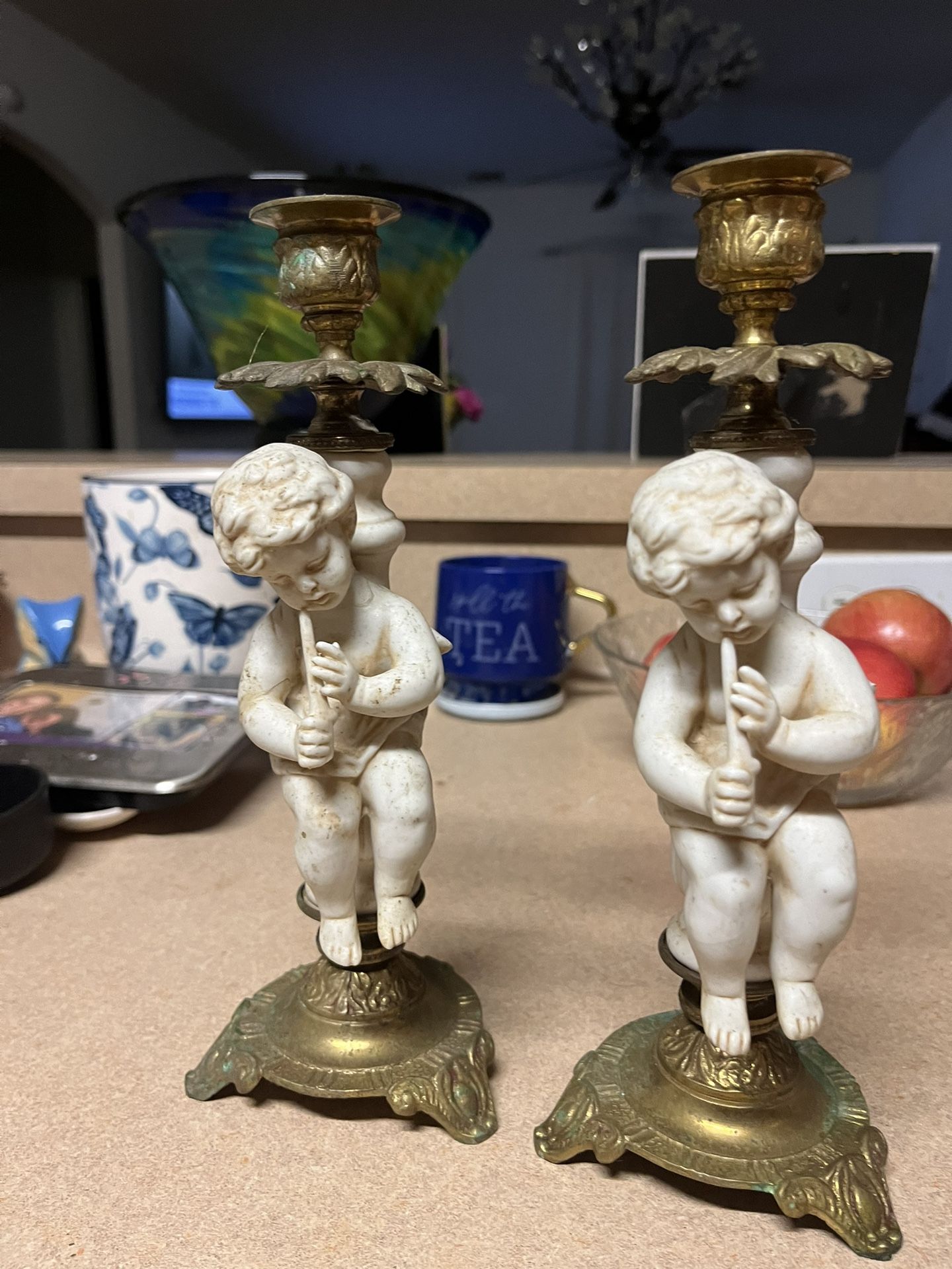 Antique Candle Holders 