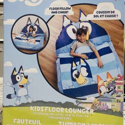Bluey Floor Lounger  Blue Soft Floor Pillow 47x64 Sealed in Box