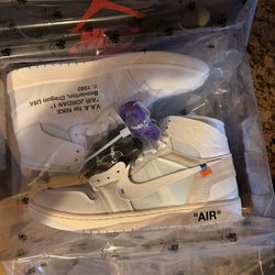 Air Jordan 1 off white Alaska mens size 14