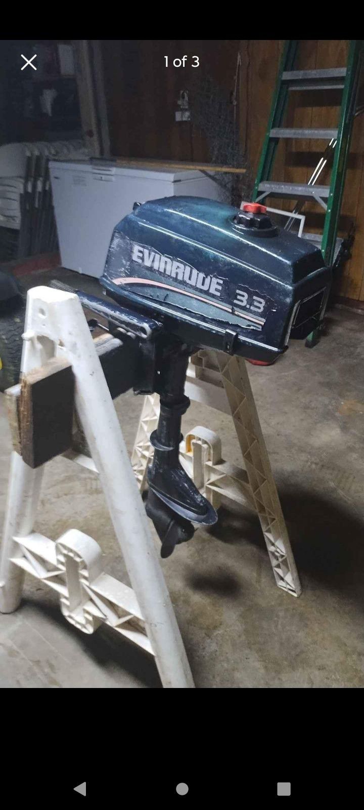 3.3 HP Evinrude 2 Stroke Outboard Motor