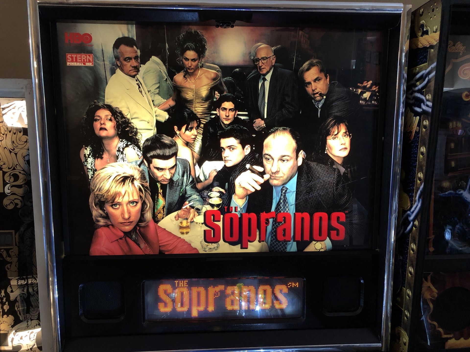 Sopranos pinball machine