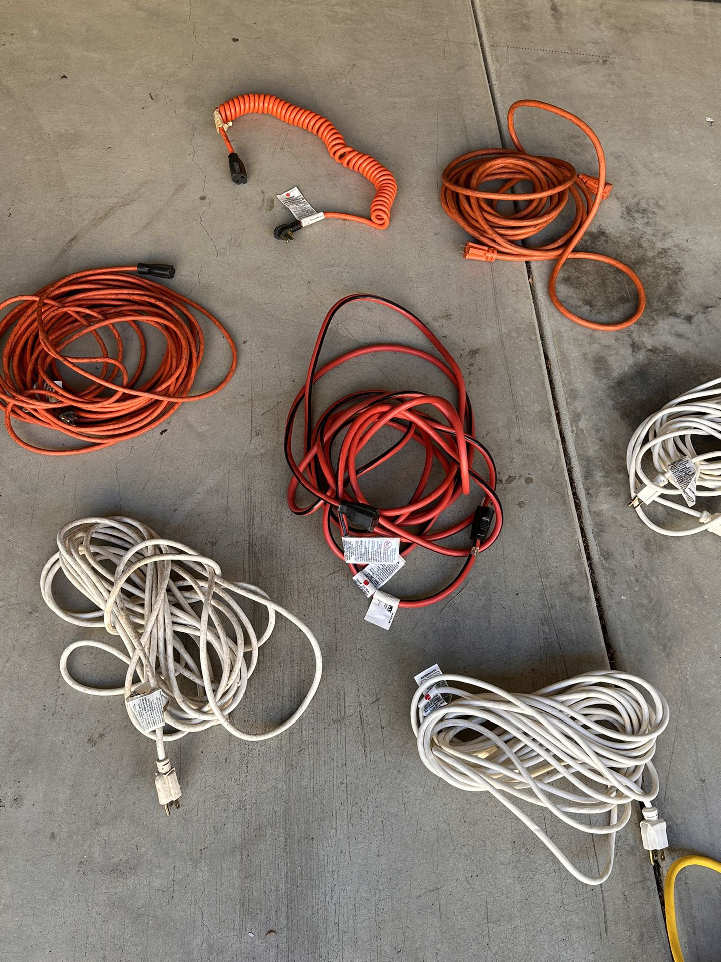 Extension Cords, Varying  Length/Gauges