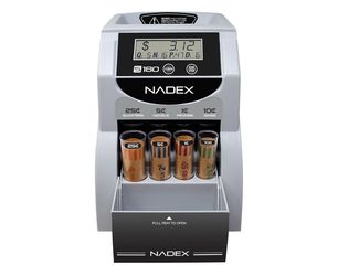Nadex S180 Digital Coin Sorter and Counter – Displays Total and Denomination Values, Black