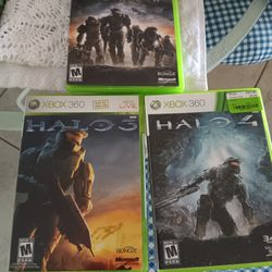 Xbox 360 Halo.lot Of 3