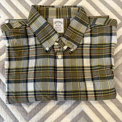 Brooks Brothers Mens Shirt Sz XL Regent Fit Multi Color Plaid Button Down Pocket