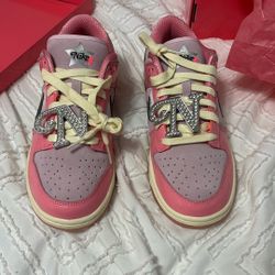 pink barbie dunks 