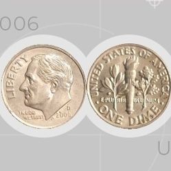 USA Roosevelt Dime - 2006 - D - MS - 66
