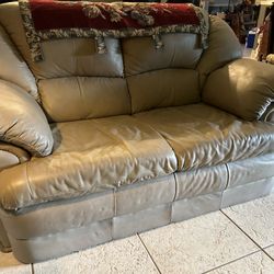 Leather Grey Sofa