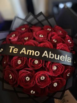 Red diamond roses