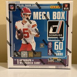 2025 Panini Donruss Football Trading Cards Mega Box