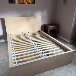 Malm Bed frame, oak veneer, Full Size 