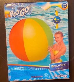 Huge Inflatable Beach Ball 4 Feet Tall BRAND NEW