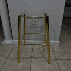 Two Elegant Bar Stools . 24” Height . Used In Good Condition . Location West Kendall 33194 