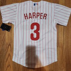 MLB Phillies Phillies men and women star version jersey 3# Harper baseball uniform