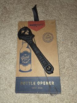 Cast Iron Hardware Novelty Wrench Bottle Opener Gift Man Cave Stocking Stuffer