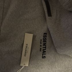 gray essentials fear of god hoodie size medium