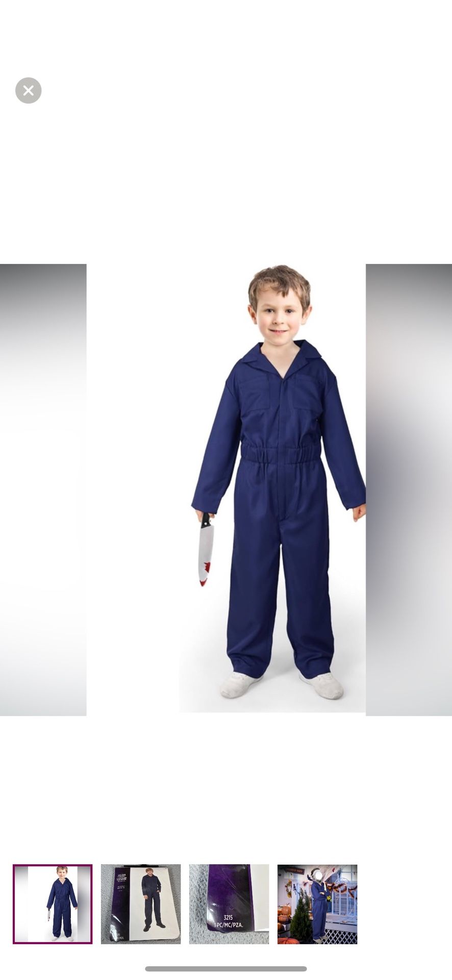 MICHAEL MYERS Navy Blue Halloween costume Coveralls