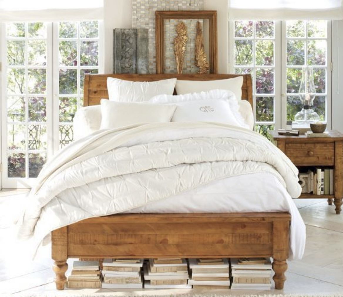 Pottery Barn Ashby Queen Sleigh Bed frame