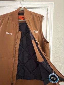 CornerStone by Port Authority Brown Duck Vest XL