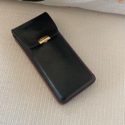 Leather Brown And Black Cigar Holder
