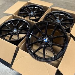 19” 763 M Performance Style Gloss Black Wheels Rims New 4X Set 19x9.5 5x120 Fits F30 F10 E90 