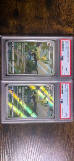 Simplified Chinese Leafeon PSA 9 and PSA 8