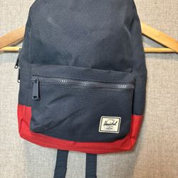 Herschel Backpack Small Mini Navy Contrast Red Panel Red Stripe Liner