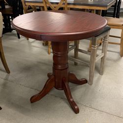 Counter Height Round Table Cherry Color 