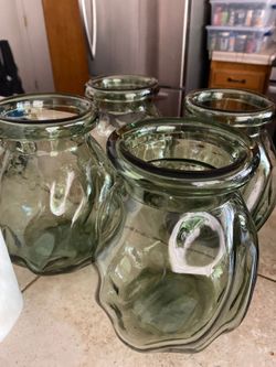 Green  Vases Set (4)