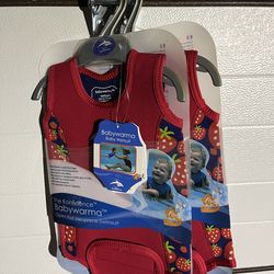 BabyWarma Wet Suit Red 6-12 Months (2pcs)