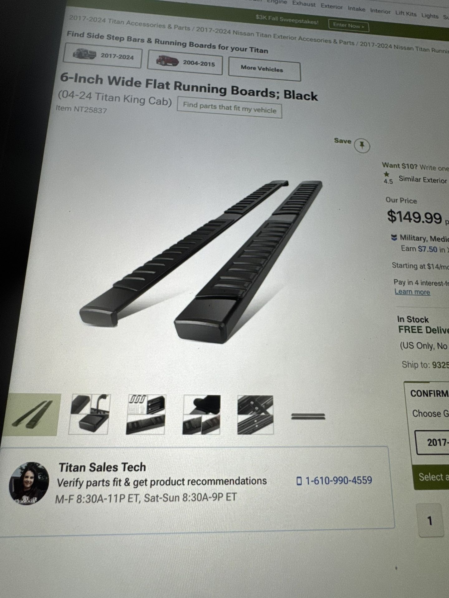 2017 To 2025 Titian Side Steps