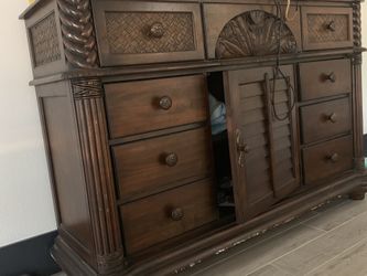 Dresser with mirror