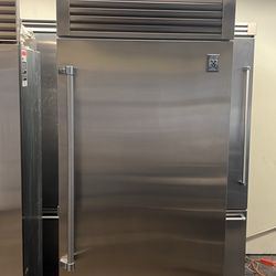 HESTAN 36”WIDE BUILT IN STAINLESS STEEL BOTTOM FREEZER REFRIGERATOR 