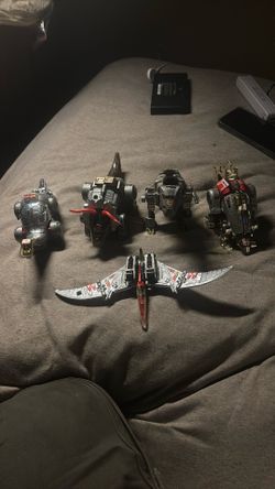 G1 Vintage Dinobots All Five Almost In Mint Condition No Broken Has The Crime And Stickers Still And Come With Some Of There Weapons Each
