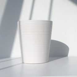 Glazed Ceramic Plant Pot/ Plant Planter/ Flower Pot  Patio Garden  White