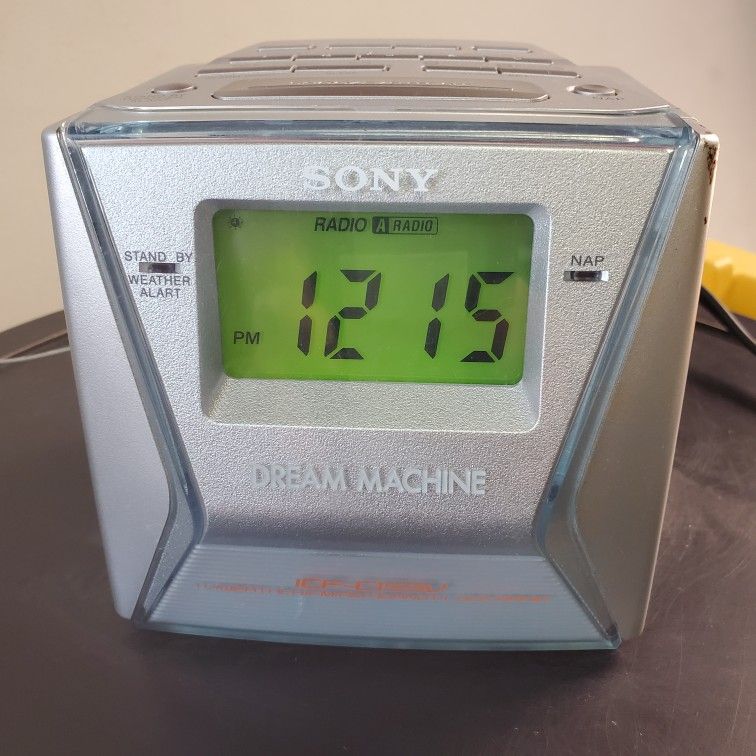 Sony Dream Machine TV/Weathe/AM/FM 4Band Clock Radio