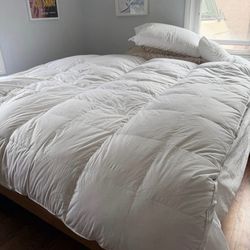 Parachute down mattress topper KING waterfowl feathers rrp:$495 never used